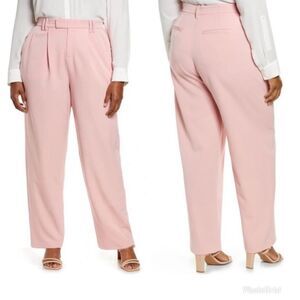 Revolve 11 Honore Chloe Straight Leg pants in Soft Pink Plus NWOT